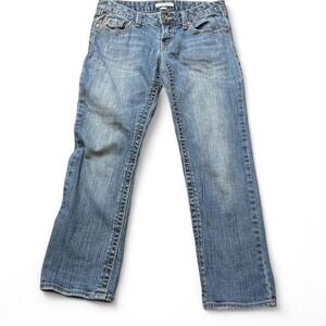 Vintage Y2K Low Rise Bootcut Cropped Jeans, Women's Size 1/2